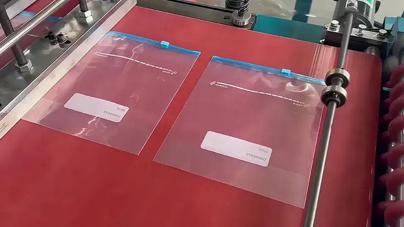 Zipper Food Storage Bag Making Machine